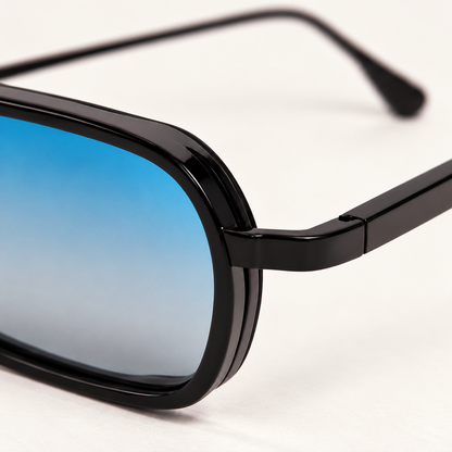 Montelier Devaux black blue — hinge detail