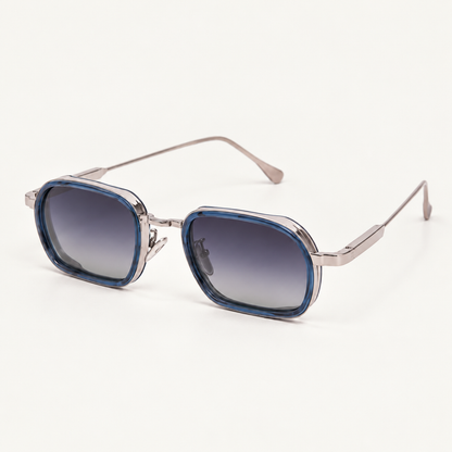 Montelier Devaux silver blue — three quarter view